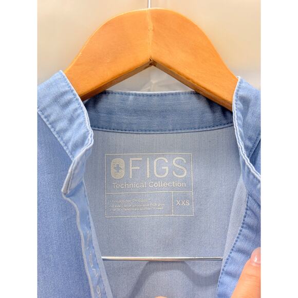 FIGS Scrub Set Rafaela Top & Zamora Jogger Limited Edition Heather Indigo XXS - Picture 5 of 6